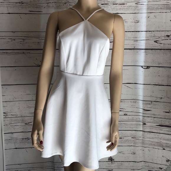 Lulu’s love galore white strap skater dress - Picture 2 of 6